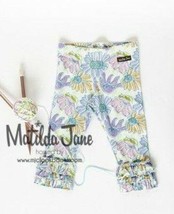 Matilda Jane Sz 6 Abbott Good Hart Vintage Colorful Floral Leggings - £18.84 GBP