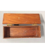 Vintage Wood Box Hinged Rectangular Storage Paint Spatter - £21.69 GBP