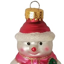 Christmas Ornament Hand Blown Glass Snowman Thomas Pacconi Classics 2003 Holiday - £15.91 GBP