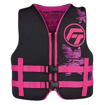 Full Throttle Youth Rapid-Dry Life Jacket - Pink/Black - £43.33 GBP