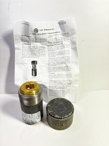 T.D. Williamson Thread-O-Ring Weld Fitting Steel-Brass Plug 2&quot; TR-0000-0... - $85.75