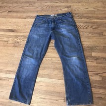 Wrangler jeans 34x30 nice Relaxed Fit Boot Cut Distressed Light Wash - $9.10