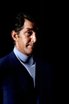 Dean Martin suave pose as Matt Helm in turtle neck &amp; blazer 4x6 inch real photo - £3.55 GBP