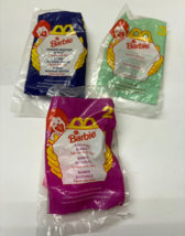 McDonald&#39;s 1996 Set of 3 Barbie 1,2,3 Happy Meal Toys NIP - $92.26 MXN