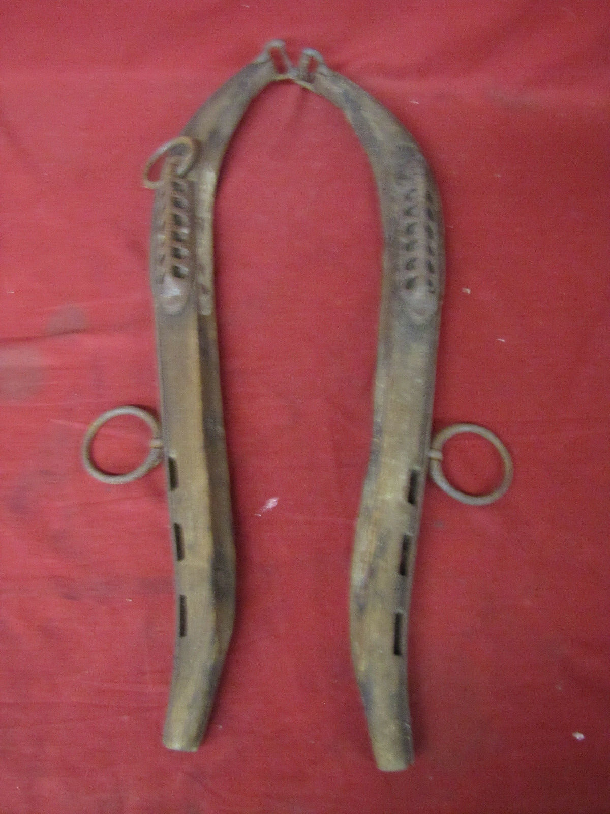 Primitive Wood Antique Horse Hames Vintage Horse Drawn Farming Tools #9 - $29.69