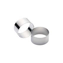 Kitchen Craft Stainless Steel Cooking Rings , Set of 2  - £19.44 GBP