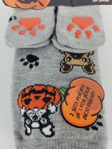 NWT Happy Halloween Pumpkins/Paws Pet And Owner 2 Pair Socks Size 5-10 And A Pet - £6.40 GBP