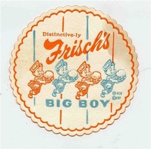 Distinctively Frisch&#39;s Big Boy Coaster 1960&#39;s - $13.86