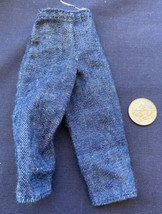 Vintage Barbie Denim Looking Pants Capri Blue - £11.60 GBP