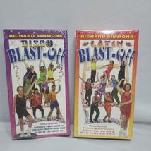 NEW vhs sealed RICHARD SIMMONS Latin Blast Off and  Disco Blast Off sealed - £7.75 GBP