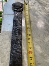 Silver Town Boots, made in the USA real genuine Hornback American Alligator belt image 5