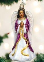 Old World Christmas KECIA-GREAT Joy Glass Angel Christmas Ornament 10229 - £18.14 GBP
