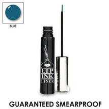 LIP INK Organic Smearproof Waterproof Liquid Eye Liner - Blue - £19.71 GBP