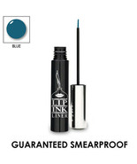 LIP INK Organic Smearproof Waterproof Liquid Eye Liner - Blue - £19.46 GBP