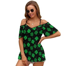Mondxflaur Leaf T Shirts for Women Short Sleeve Spaghetti Strap Top Clothes - $22.99
