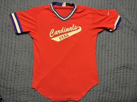 Vintage Wilson Cardinals GYAA Adult Baseball T Shirt Jersey Medium Red - €10,42 EUR