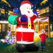 8FT Christmas Inflatable Santa Claus Outdoor Decorations,Blow up Santa C... - $83.45 CAD