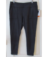 Mondetta Jacquard Knit Leggings w/Brushed Inside Black/Gray Women&#39;s Sz X... - $21.29