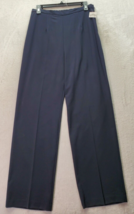 Danny &amp; Nicole Pants Women Size 10m Navy Pleated Polyester Elastic Waist Regular - £13.79 GBP