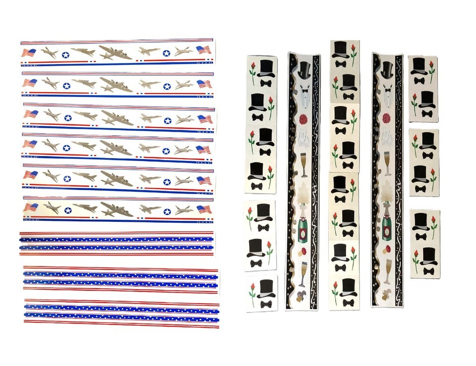 Creative Memories Scrapbooking Border Stickers USA Patriotic &amp; Celebrati... - $10.95
