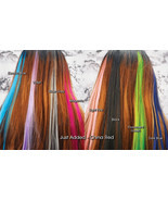 Spring Clip-On Coloured Hair Extension Streaks (Easy ClipOn) Choice of 9... - $51.12 MXN