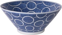 Bowl Circle Indigo Blue Colors May Vary Variable Ceramic Handmade H - $389.00