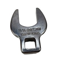 Craftsman Tools Chrome Crowfoot Wrench 3/8&quot; Drive 43625 11/16” VV SAE USA - £12.51 GBP