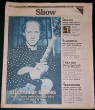 DIRE STRAITS SHOW NEWSPAPER SUPPLEMENT VINTAGE 1992 - £19.65 GBP