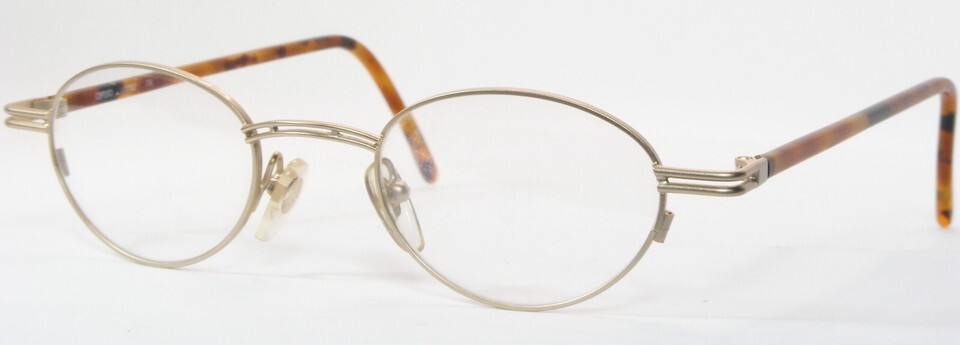 Vintage RARE Opdo 1423 2 PALE GOLD /DEMI EYEGLASSES GLASSES FRAME 41-23-... - $54.51