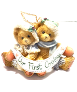Cherished Teddies Teddy Bear Our First Christmas Ornament - $4.95
