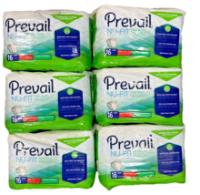 Prevail Per Fit Adult Daily Briefs Diapers Medium 32 - 44'' 6 Packs Of 16 - $56.05