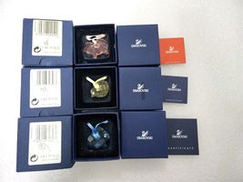 Lot of 3 SWAROVSKI Charms Blue Bunny 680847 Yellow Chick 680846 Pink Pig... - $98.89