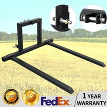 3 Point Hitch Pallet Fork 1500lbs Adjustable Attachments for Category 1 Tractor - £237.13 GBP