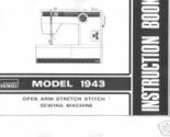 Wards Montgomery Ward Signature 1943 Manual Sewing Machine Owner Hard Copy - $15.99