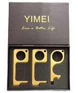3 Pack No Touch Door Opener Tool Brass &amp; Zinc Alloy - $13.85