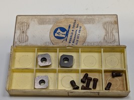 Pack of 3 NEW MITSUBISHI STBE445NF Carbide Inserts with Used Screws - $15.83