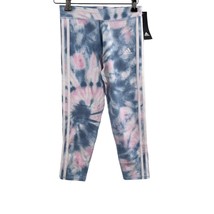 Adidas Girls Blue Pink Tie Dye Legging Large 14 New - £16.98 GBP
