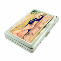 Latina Pin Up Girls D3 Cigarette Case with Built in Lighter Metal Wallet - £15.73 GBP