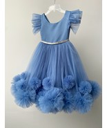 Sweet little girl dress. Blue color. Many colors available - £54.25 GBP - £62.12 GBP