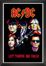 AC/DC - Let There Be Rock - Framed Pop Art Reprint - £144.35 GBP