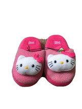 Sanrio Hello Kitty Girls Slippers House Shoes Slip On Size Large 2/3 - $29.68