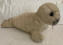 Vintage 1982 Dakin Plush White Harmony Harp Seal #31-0028 Stuffed 22” Long - £15.90 GBP