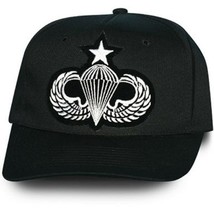 ARMY AIRBORNE SILVER JUMP WINGS SENIOR PARATROOPER MILITARY PARA  HAT CAP - $37.99
