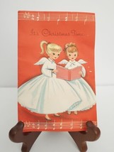 It&#39;s Christmas Time Vintage Forget Me Not Card Cleveland BX7-87 USED VG - $9.89