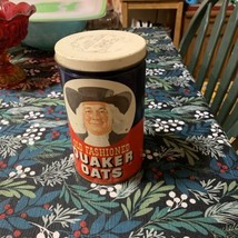 Vintage 1982 Old Fashioned Quaker Oats Tin Can Collector&#39;s Limited Edition - £15.64 GBP