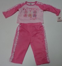 Butterfly Club Brooks Fitch Infant Girl 2 Piece Winter Set NWT Sz 6/9 Months - £6.38 GBP