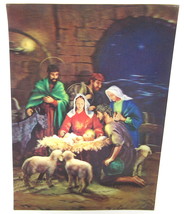 Christmas Nativity 3D Lenticular Postcard Hologram Picture Art Wonder Co Japan - £14.78 GBP