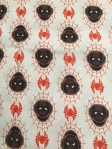 Marvel Spiderman Webs Cotton Fabric on White background - 1/2 yd - £3.59 GBP