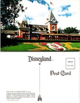 One(1) California Anaheim Disneyland Main Street Station Mickey Mouse Postcard - £7.49 GBP