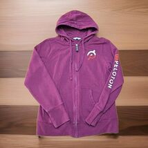 Peloton Full-Zip Hoodie Womens Size Medium Maroon Activewear X1 - $41.58